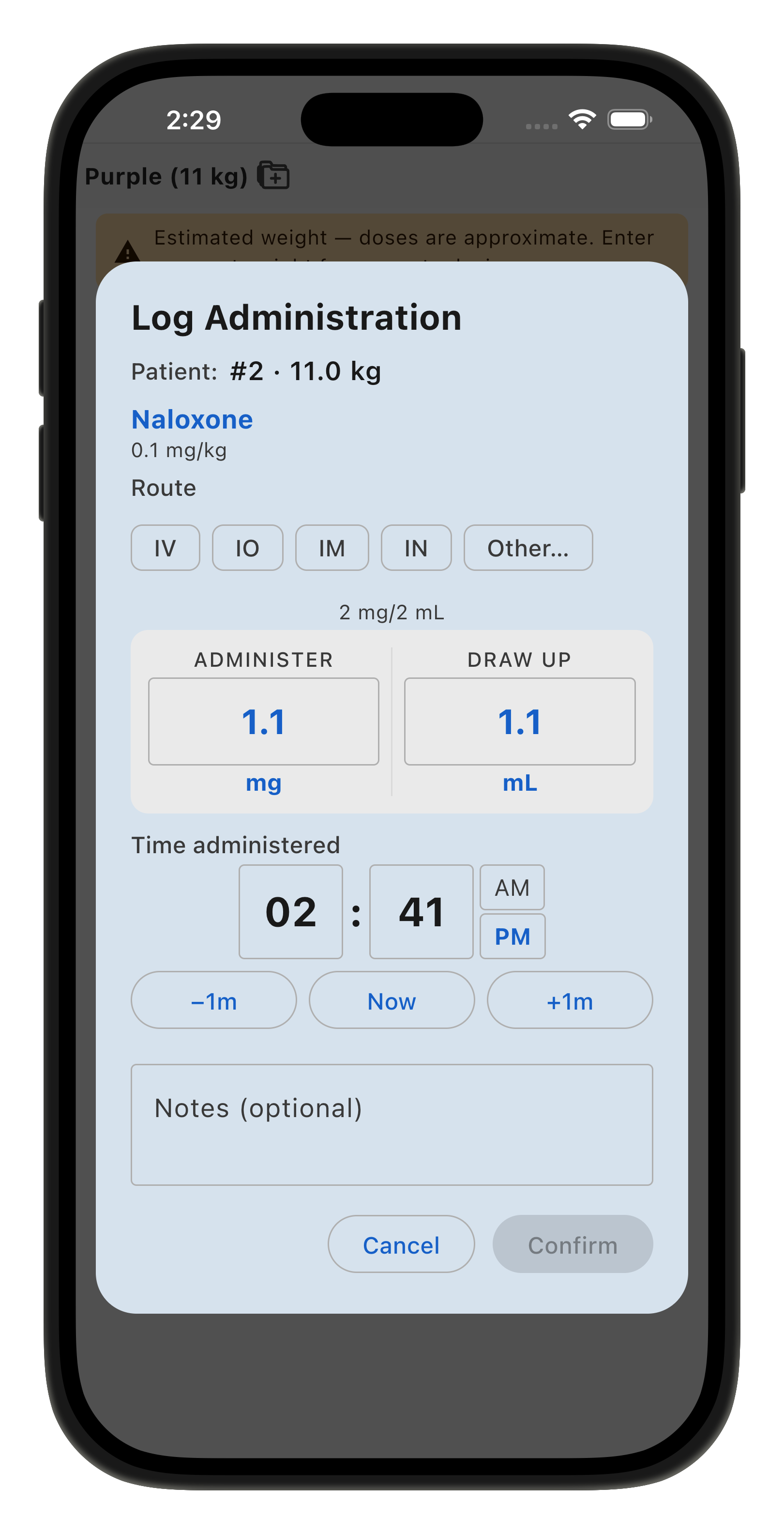 Logging Medication