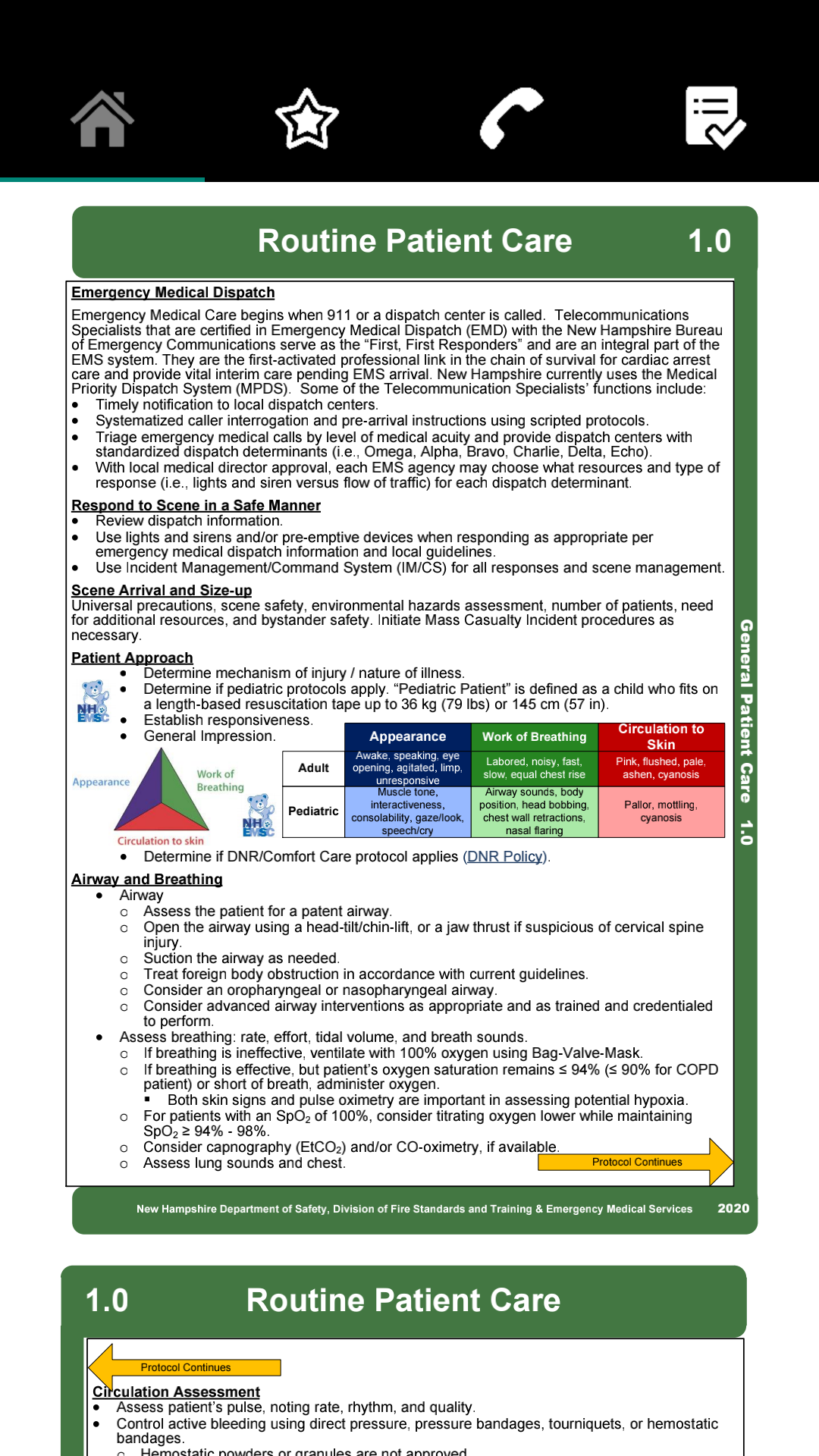 Screenshot of PPP for Android showing a protocol being viewed