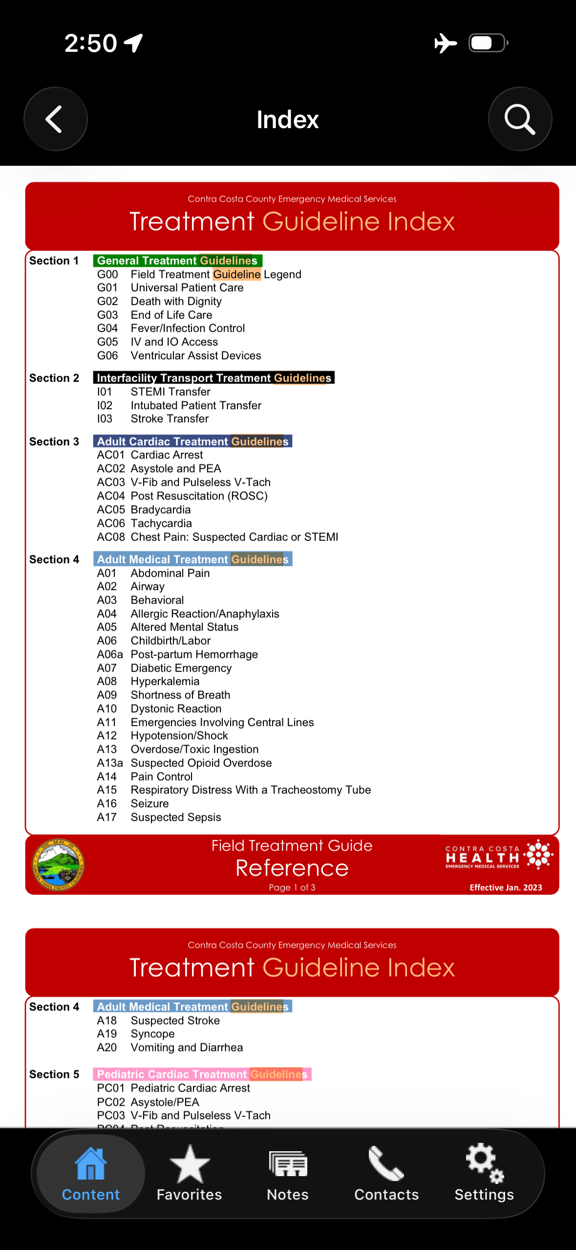 Screenshot of the app still working fine in airplane mode